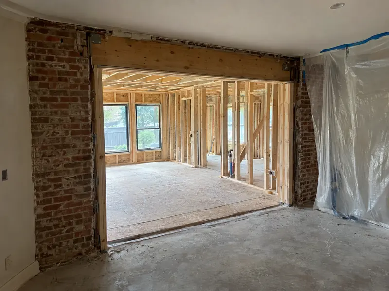 Opening into the addition