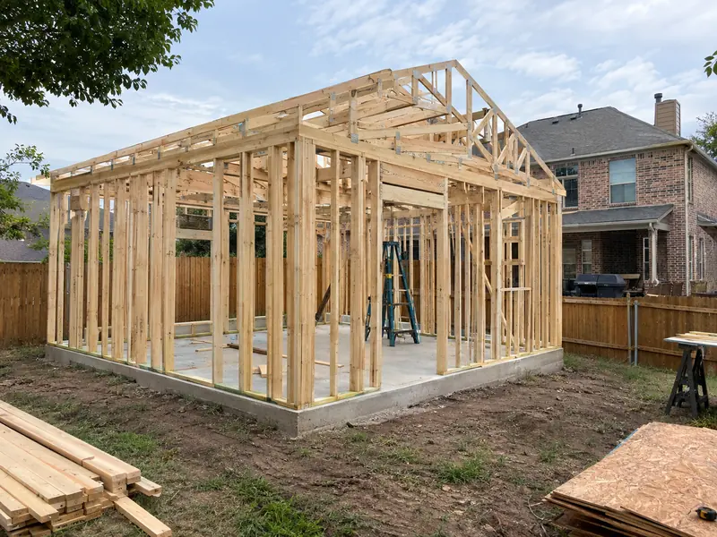 Backyard framing