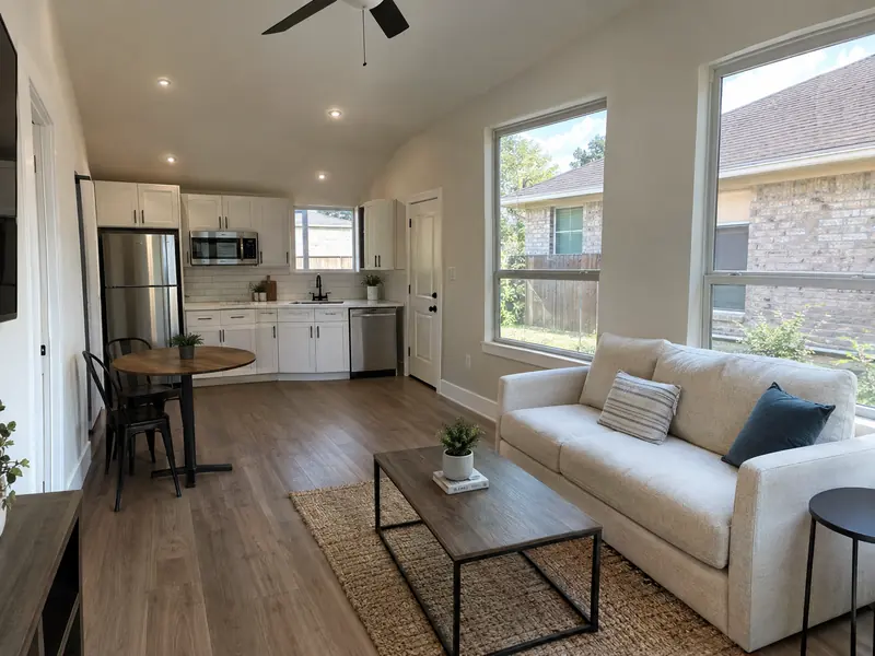 Finished interior