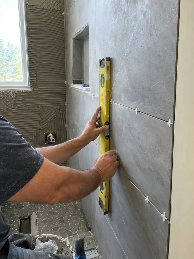 Tile installation