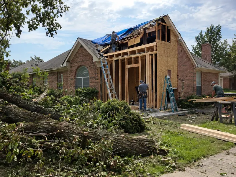 Storm damage repair