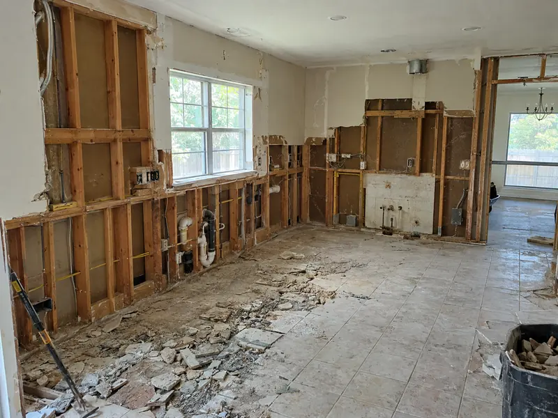 Demolition and rough-in